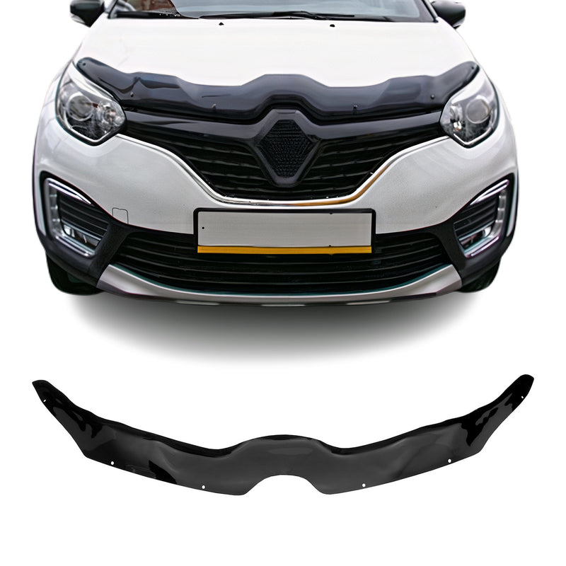 Deflecteurs d'air capot de voiture pour Renault Captur 2013-2019 Acrylique Noir