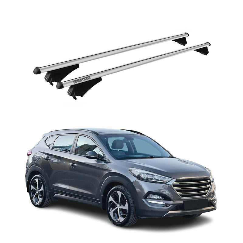 Tiger Barres de toit transversales pour Hyundai Tucson 2015-2020 Gris