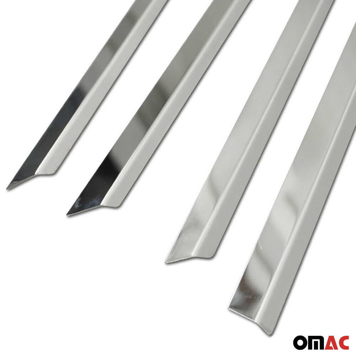 Baguettes de porte pour Renault Megane II 2003-2008 en acier inox chrome