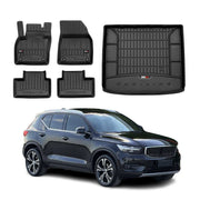Kit Tapis de Sol et Coffre pour Volvo XC40 2017-2022 TPE Noir
