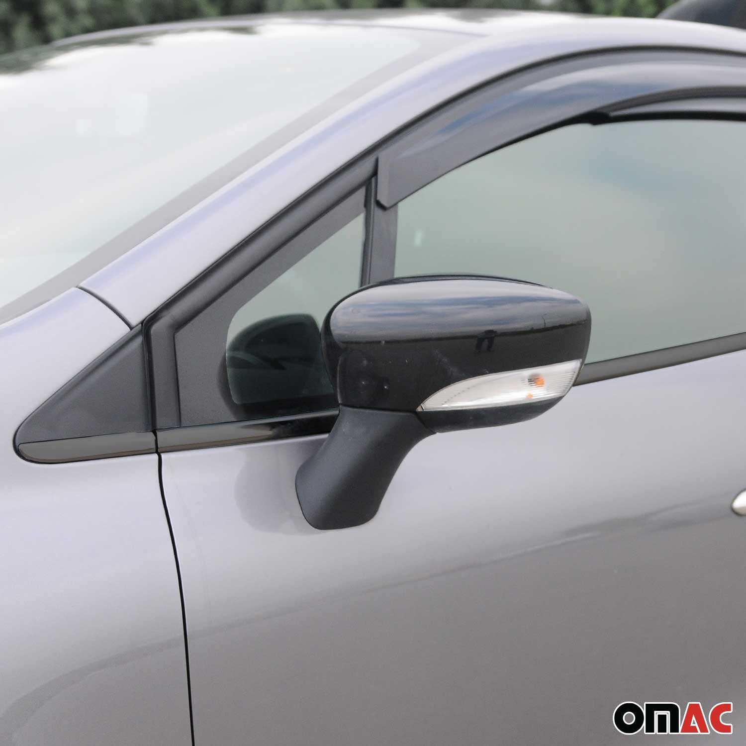 Garniture de Fenêtre pour Renault Clio HB 2012-2019 Acier Inox Foncé 8Pcs