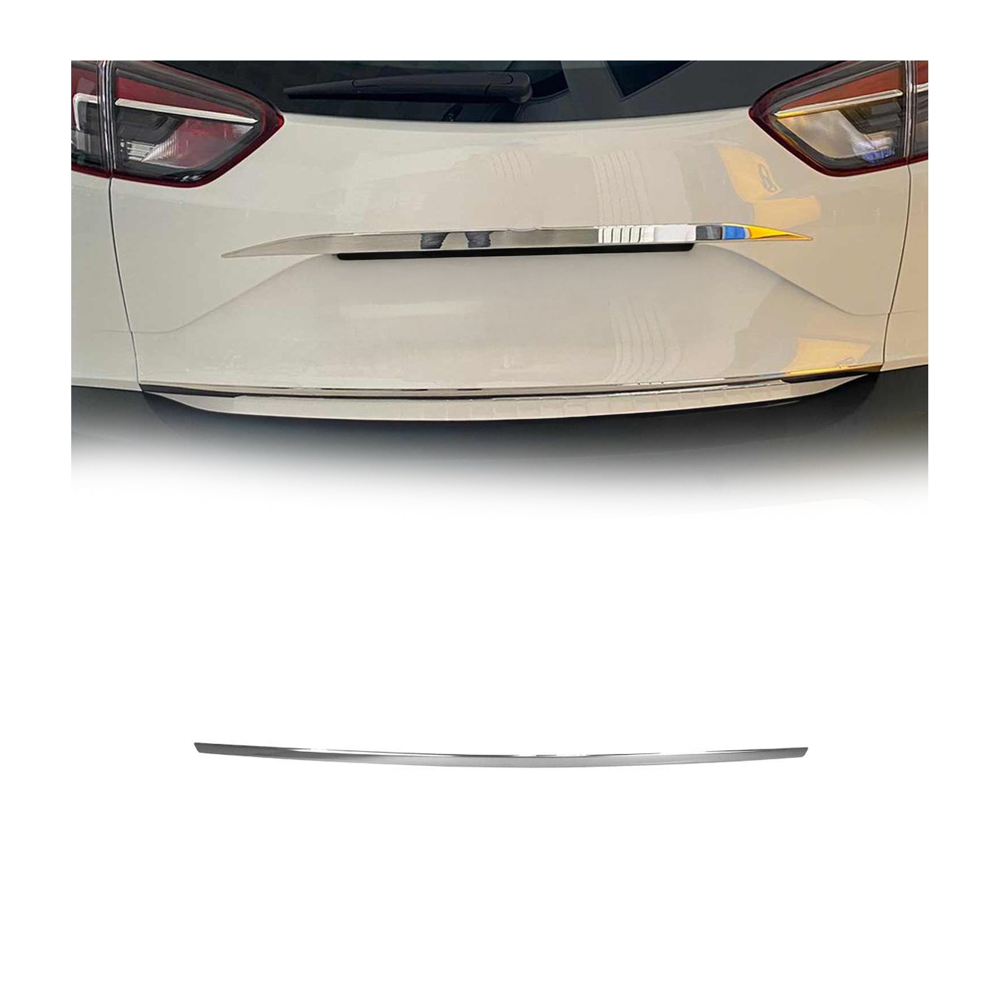 Garniture de Hayon Coffre pour Opel Crossland X 2017-2021 acier inoxydable
