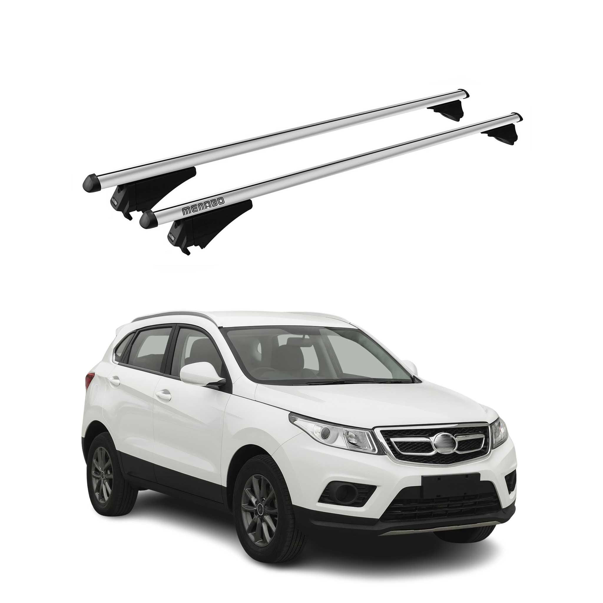 Tiger Barres de toit transversales pour Senova x55 2016-2018 Gris