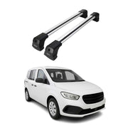 Barres de toit transversales pour Mercedes Citan W420 2021-26 Aluminium Gris 2x