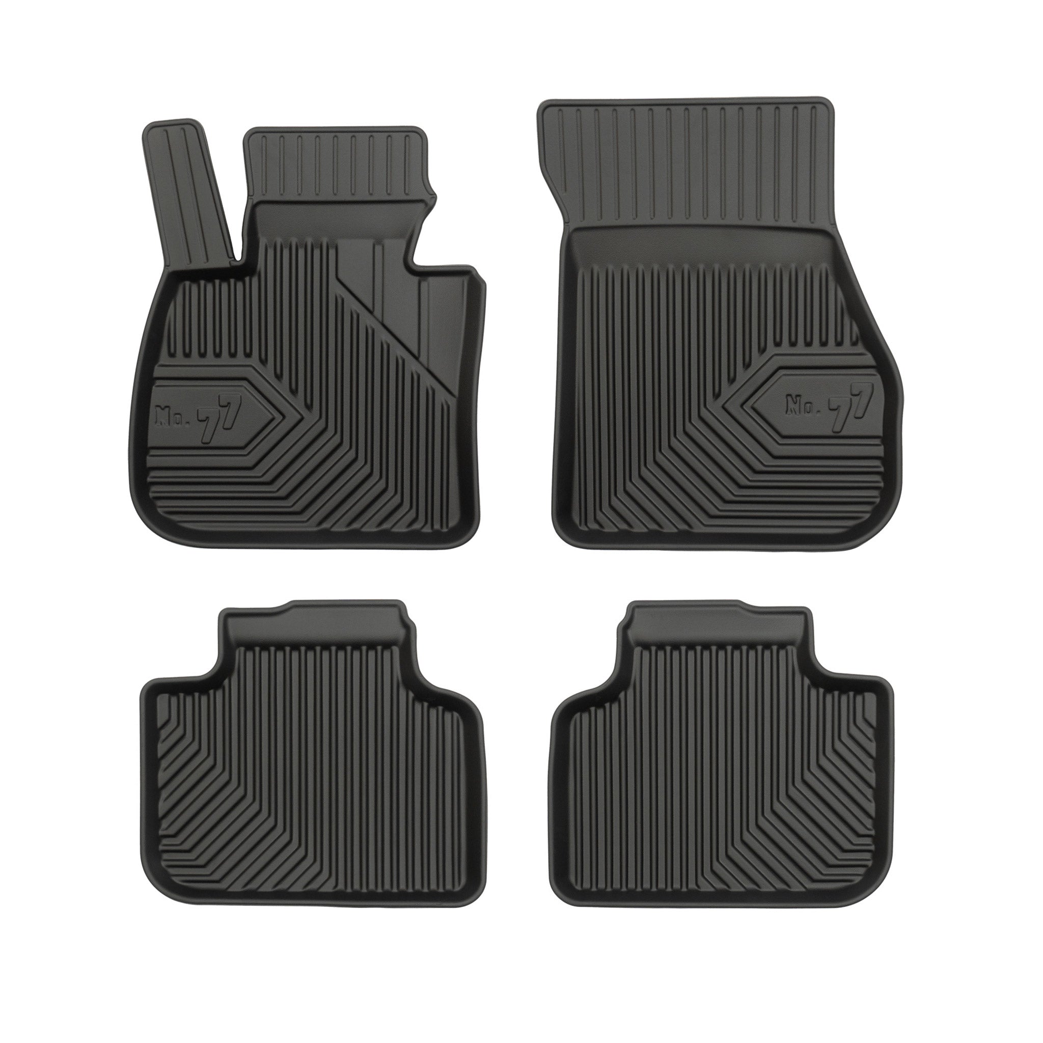 Tapis de Sol de Voiture pour BMW X1 F48 2015-2022 TPE Antidérapant Noir 4Pcs