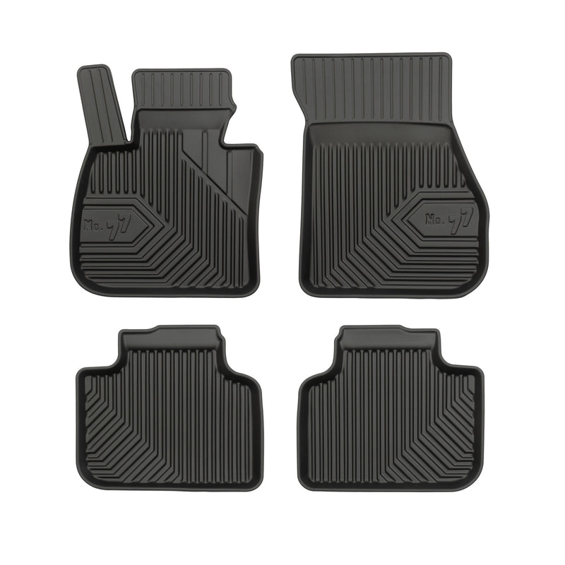 Tapis de Sol de Voiture pour BMW X1 F48 2015-2022 TPE Antidérapant Noir 4Pcs