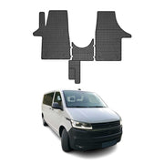 Tapis de Sol pour VW T6 T6.1 Transporter 2015-2024 OMAC Noir Caoutchouc