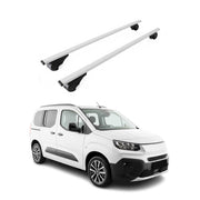 Barres de toit Transversales pour Fiat Doblo III 2022-2026 Acier Gris 2Pcs