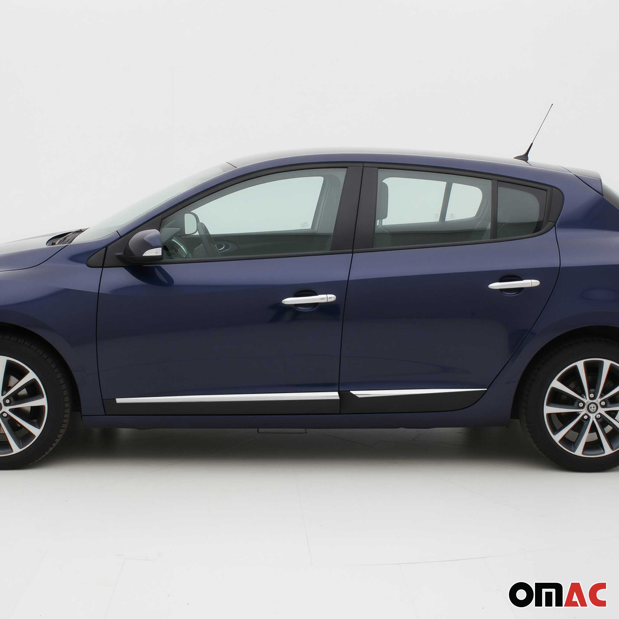 Garniture Baguette de porte latérale pour Renault Megane 2008-2016 inox 4Pcs