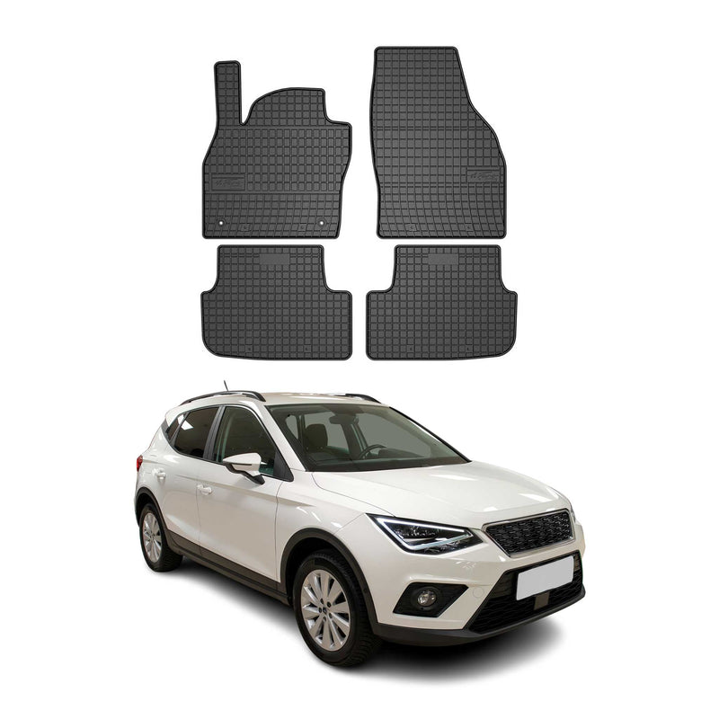 Tapis de Sol pour Seat Arona 2017-2022 Caoutchouc Noir