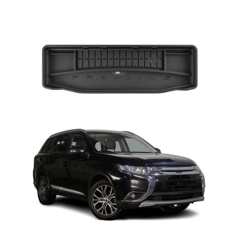 Tapis de Coffre pour Mitsubishi Outlander 2012-2015 Noir TPE