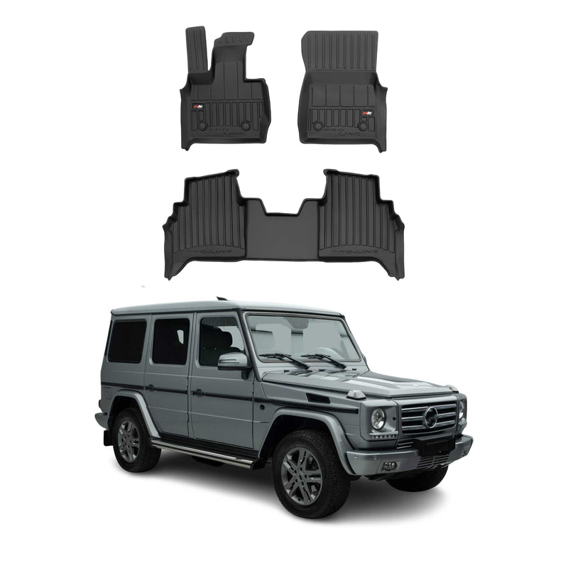 OMAC Tapis de sol noir pour Mercedes class G w460 2018-2025 3 pcs en TPE