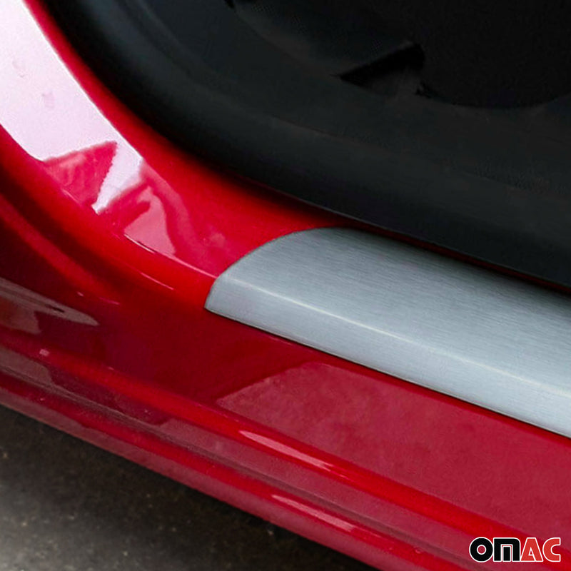 Couverture De Seuil De Porte pour Opel Crossland X 2017-2025 Inox Chromé 2x