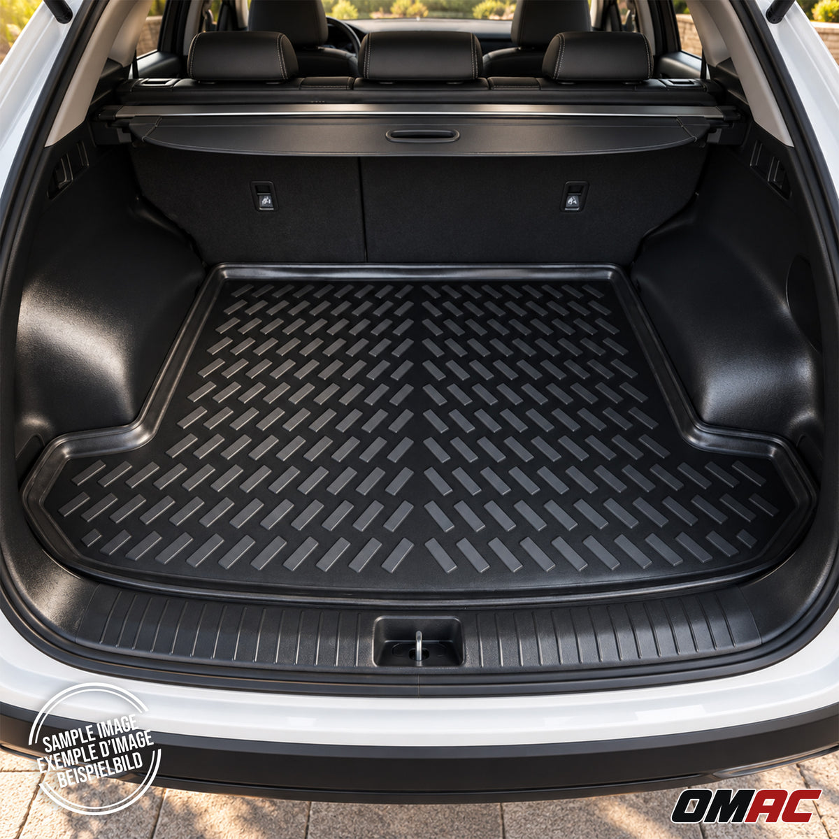 Tapis de coffre Supérieur pour Skoda Superb 2015-2024 Noir 3D en Caoutchouc TPE