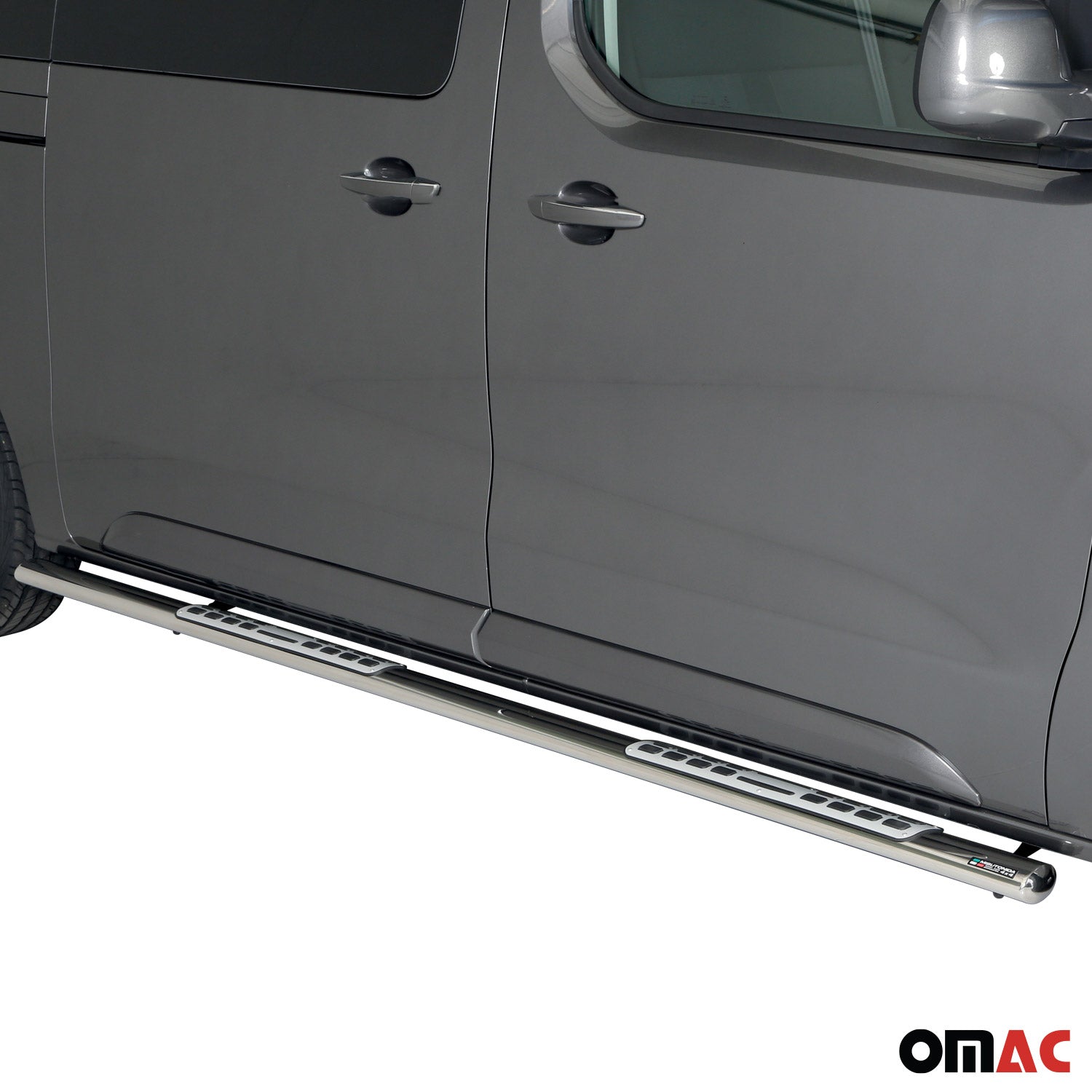 Marchepieds Latéraux pour Opel Vivaro C 2019-2026 L3 Acier Inox Argent