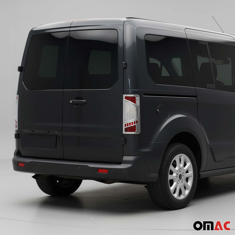 Cadre de Feu Stop Arrière pour Ford Connect 2009-2014 ABS Chromé 2 Pcs