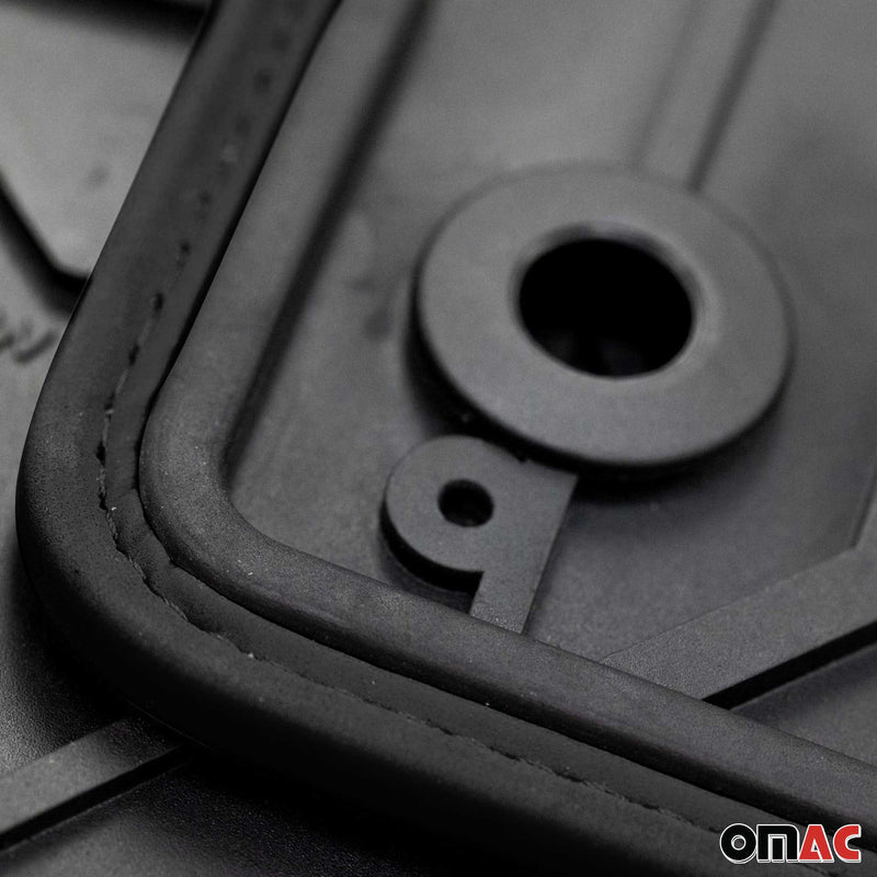 Tapis de Sol de Voiture pour Hyundai Tucson II 2009-2015 Caoutchouc 2Pcs Noir