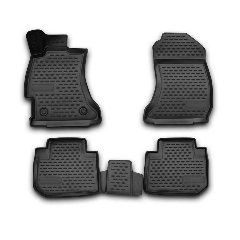 Tapis de sol pour Subaru Forester 2013-2019 en caoutchouc TPE 3D Noir 4Pcs