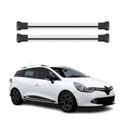 Barres de toit transversales pour Renault Clio SW 2012-2019 Aluminium Gris