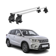 Barres de toit transversales pour Suzuki Vitara 2015-2020 Acier Gris