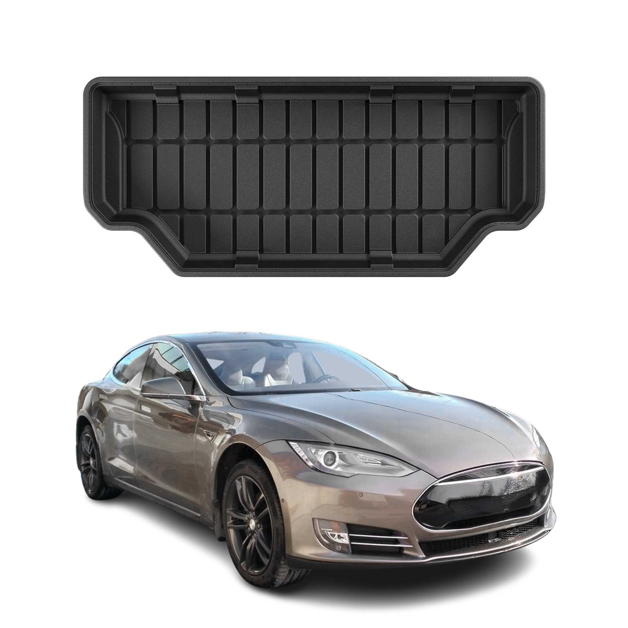 Tapis de Coffre pour Tesla Model S 2012-2026 TPE Noir