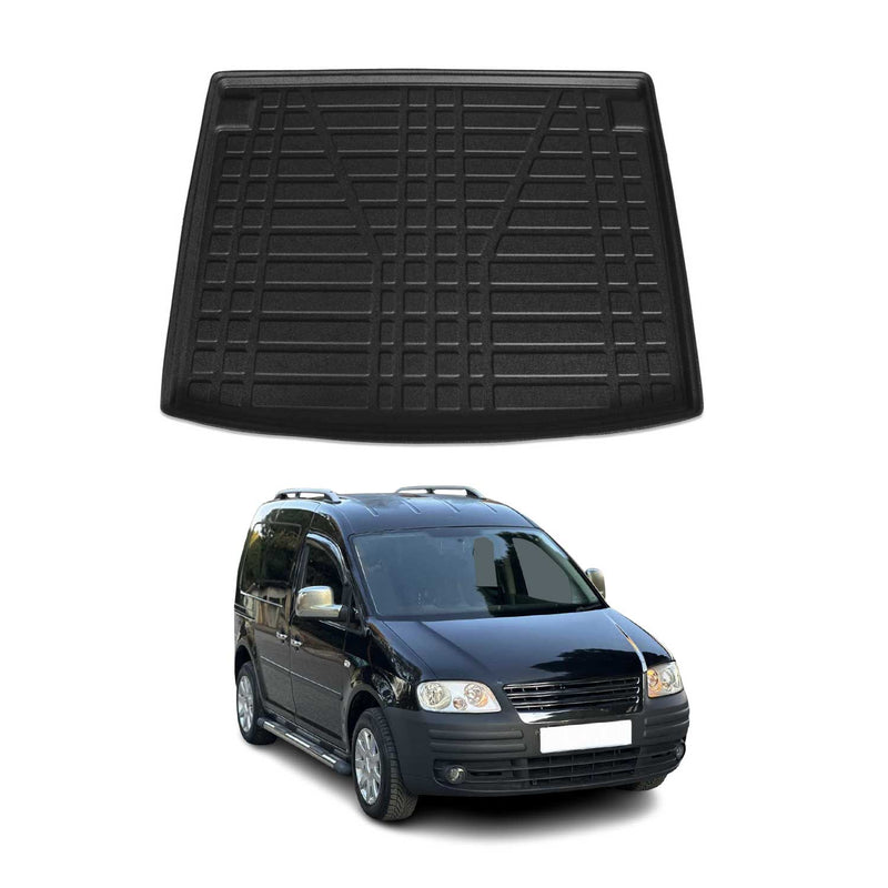 Tapis de Coffre pour VW Caddy 2004-2010 en TPE Noir