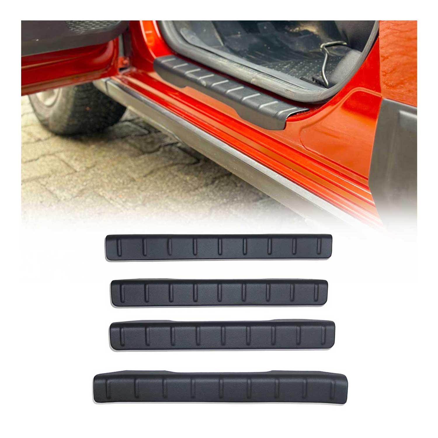 Couverture de Seuil de porte pour Dacia Jogger 2022-2026 Noir 4Pcs