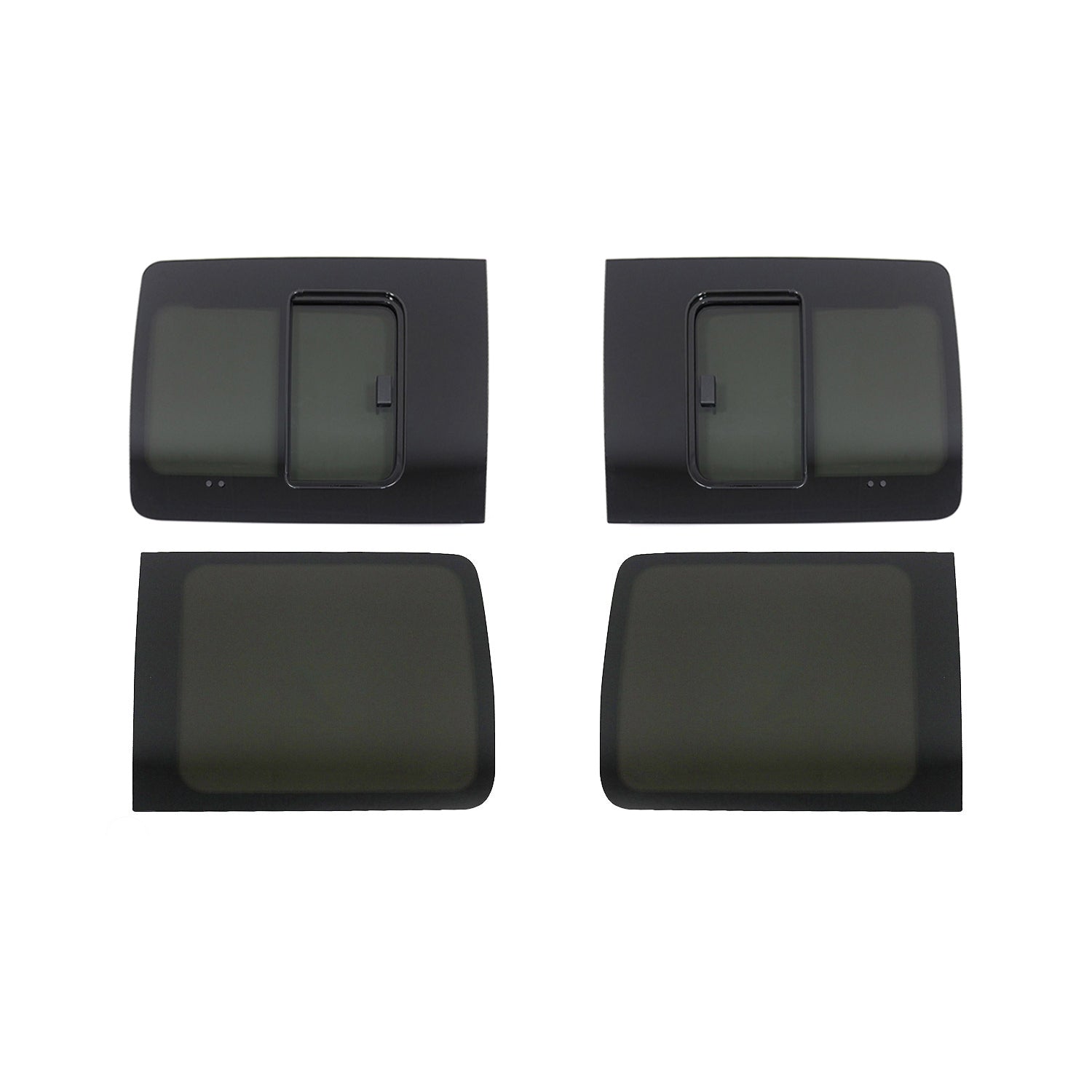 Vitres de Fenêtres Latérales Coulissantes Arriéres pour VW Caddy 2003-2020 L1 4x