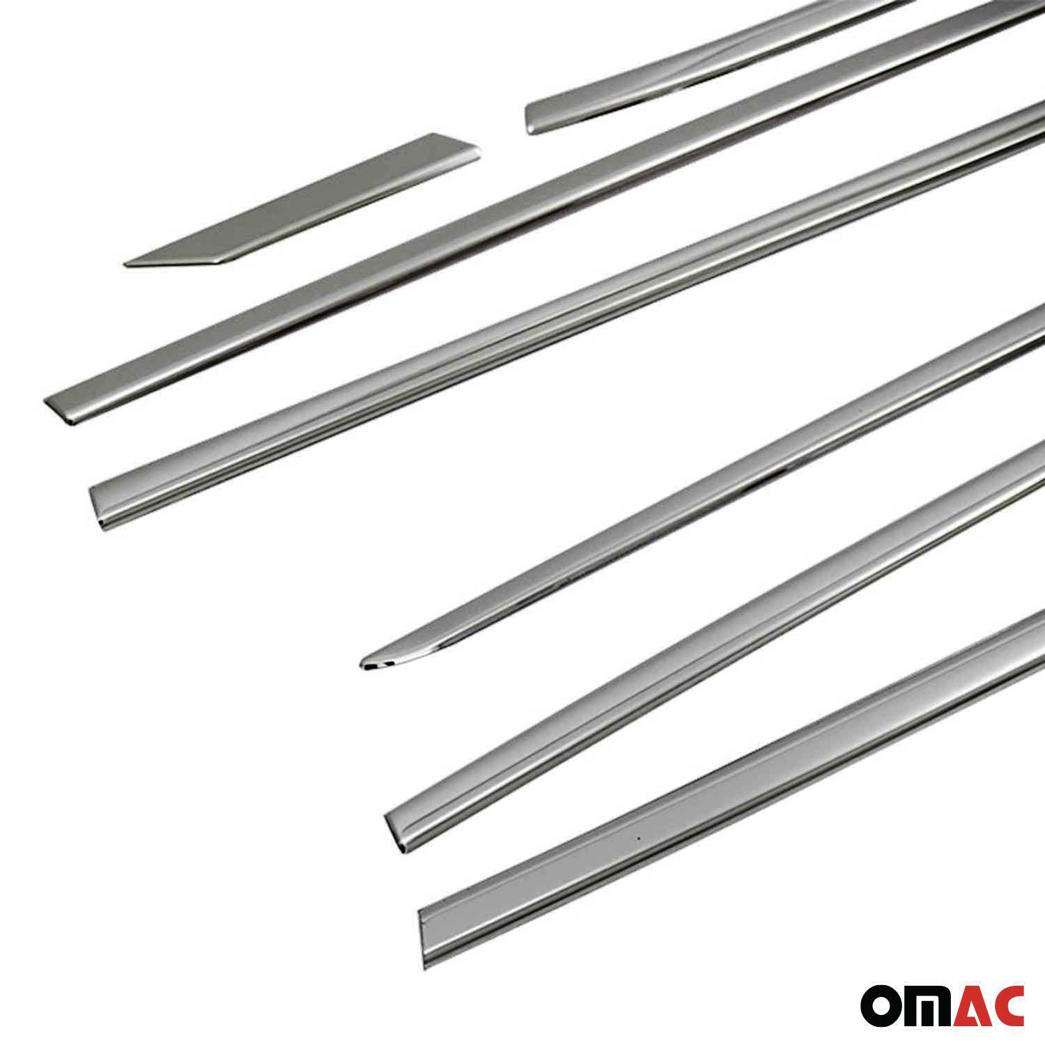 Garniture de Fenêtre pour Peugeot SUV 3008 2016-2024 Acier Inox Foncé 8Pcs
