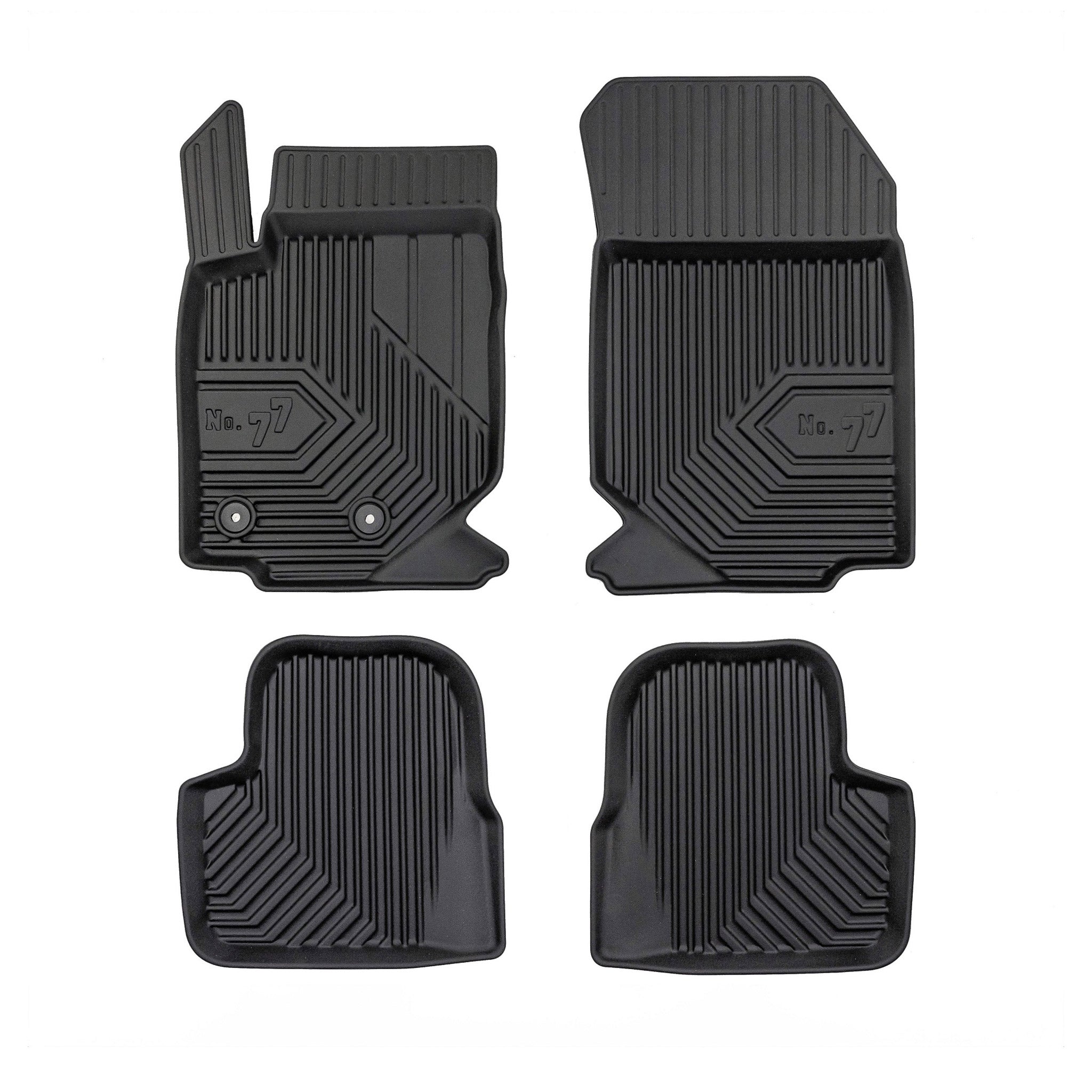 Tapis de Sol de Voiture pour Jeep Avenger 2023-2026 sauf hybrid TPE Noir 3Pcs