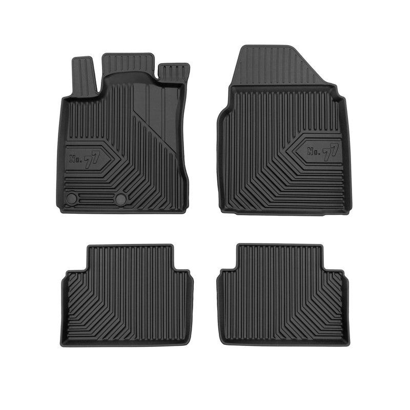 Tapis de Sol de Voiture pour Nissan Qashqai I 2006-2013 sauf Tekna TPE Noir 4Pcs