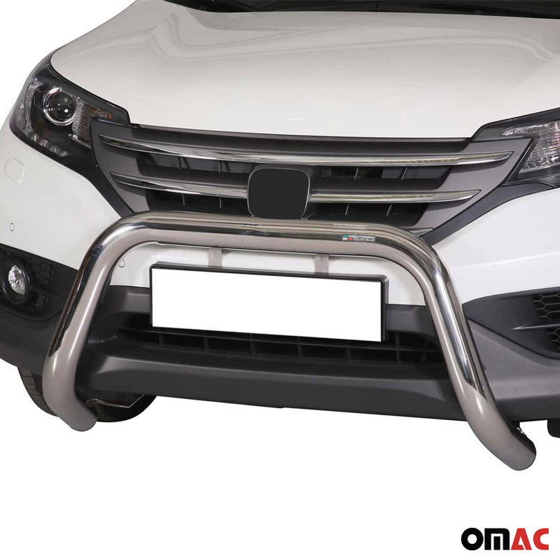 Pare-buffle Avant pour Honda CR-V 2012-2015 76 mm en Acier Gris