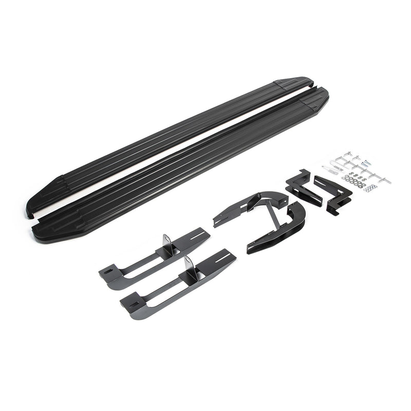 Marchepieds Latéraux pour Hyundai Santa Fe 2006-2012 Alu Noir ABE