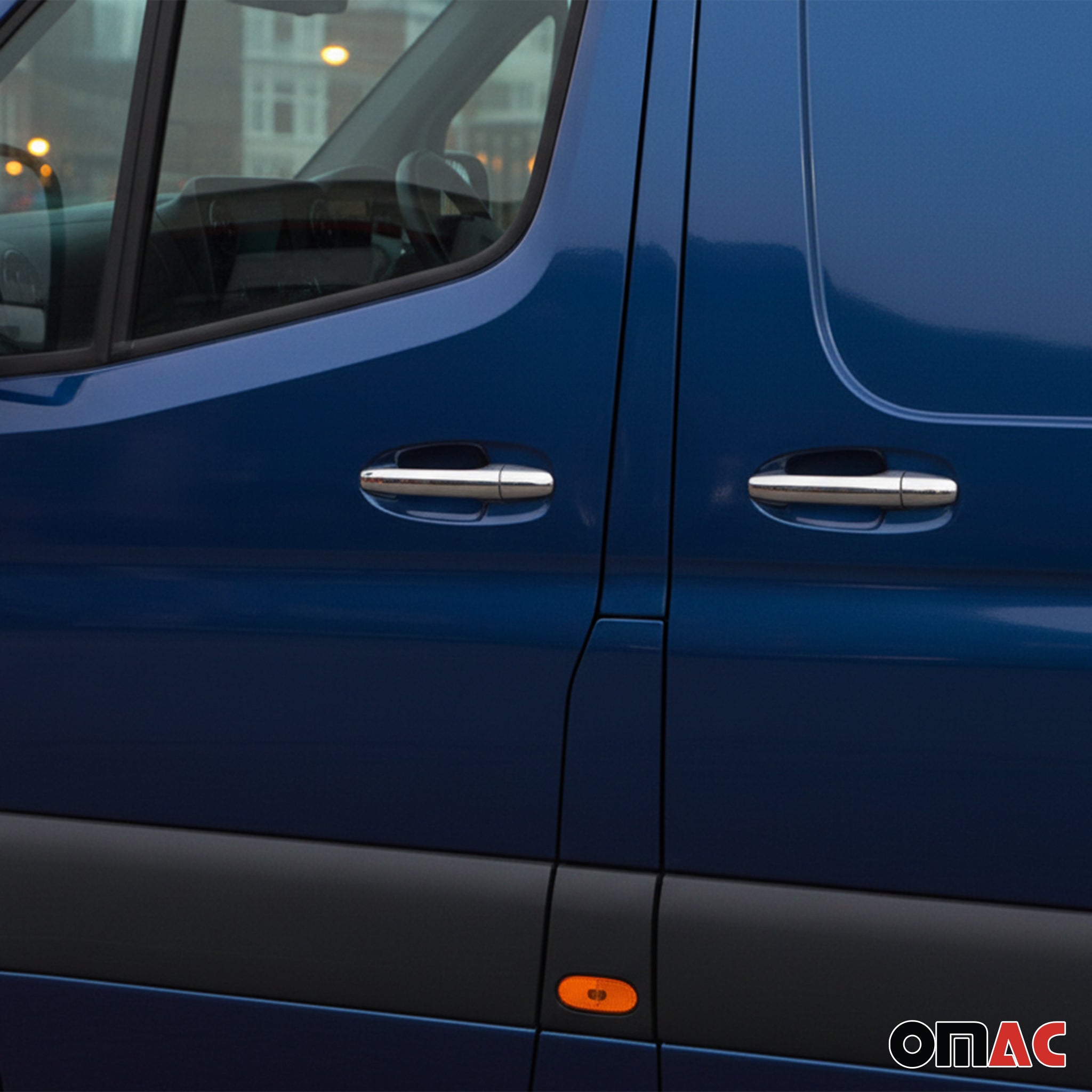 Couverture de poignée de porte pour Mercedes Sprinter 2018-2026 Acier Inox 4Pcs