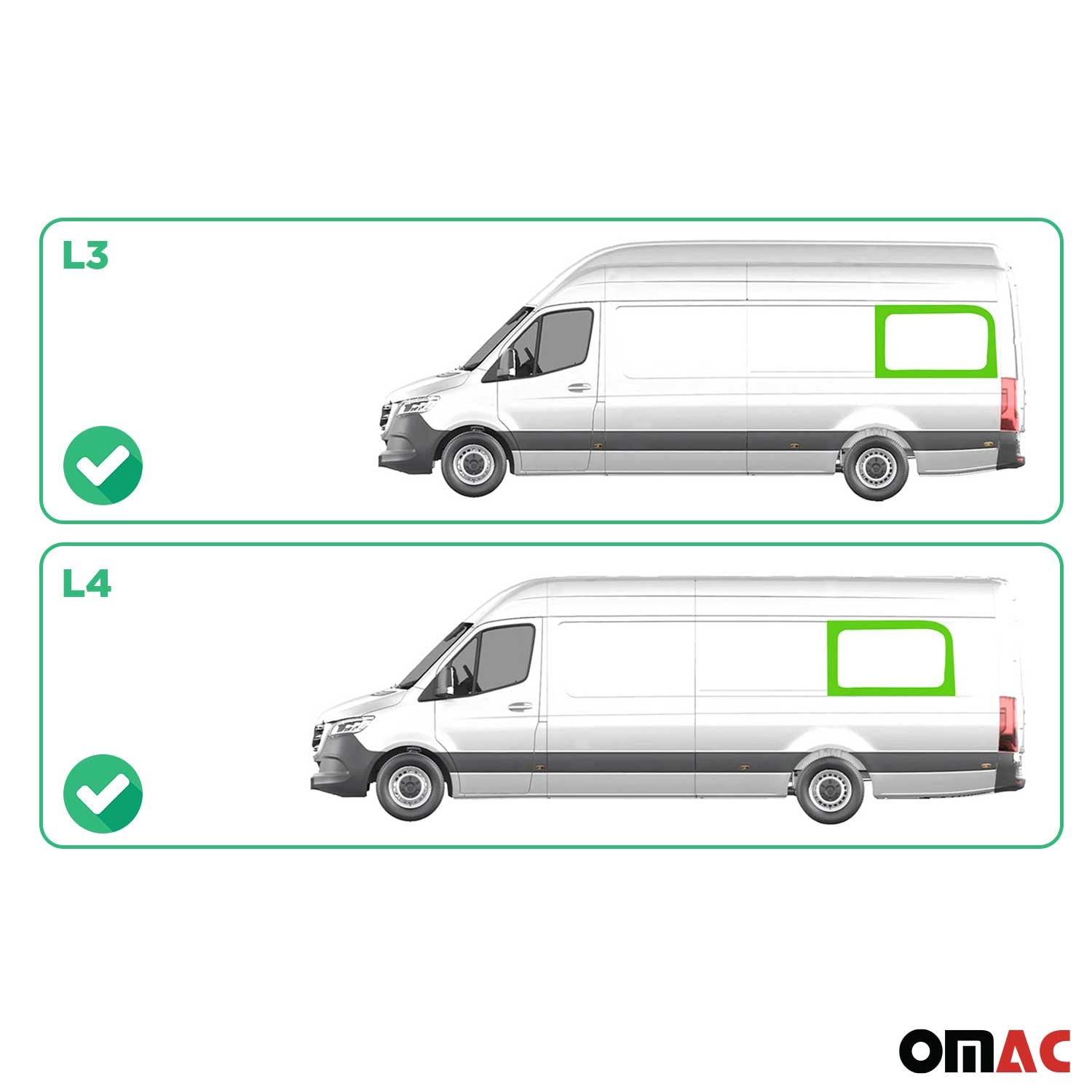 Fixe Vitre de Porte pour VW Crafter Fourgon 2006-2017 L3 L4 Arrière Gauche