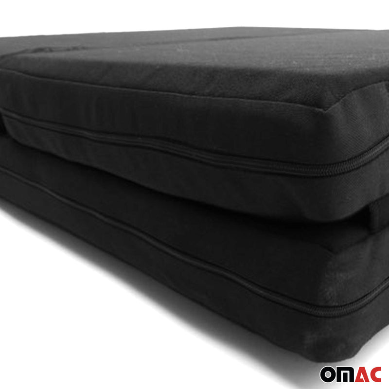 Matelas de Camping Pliable pour Renault Trafic X83 2001-2004 en Polyester Noir