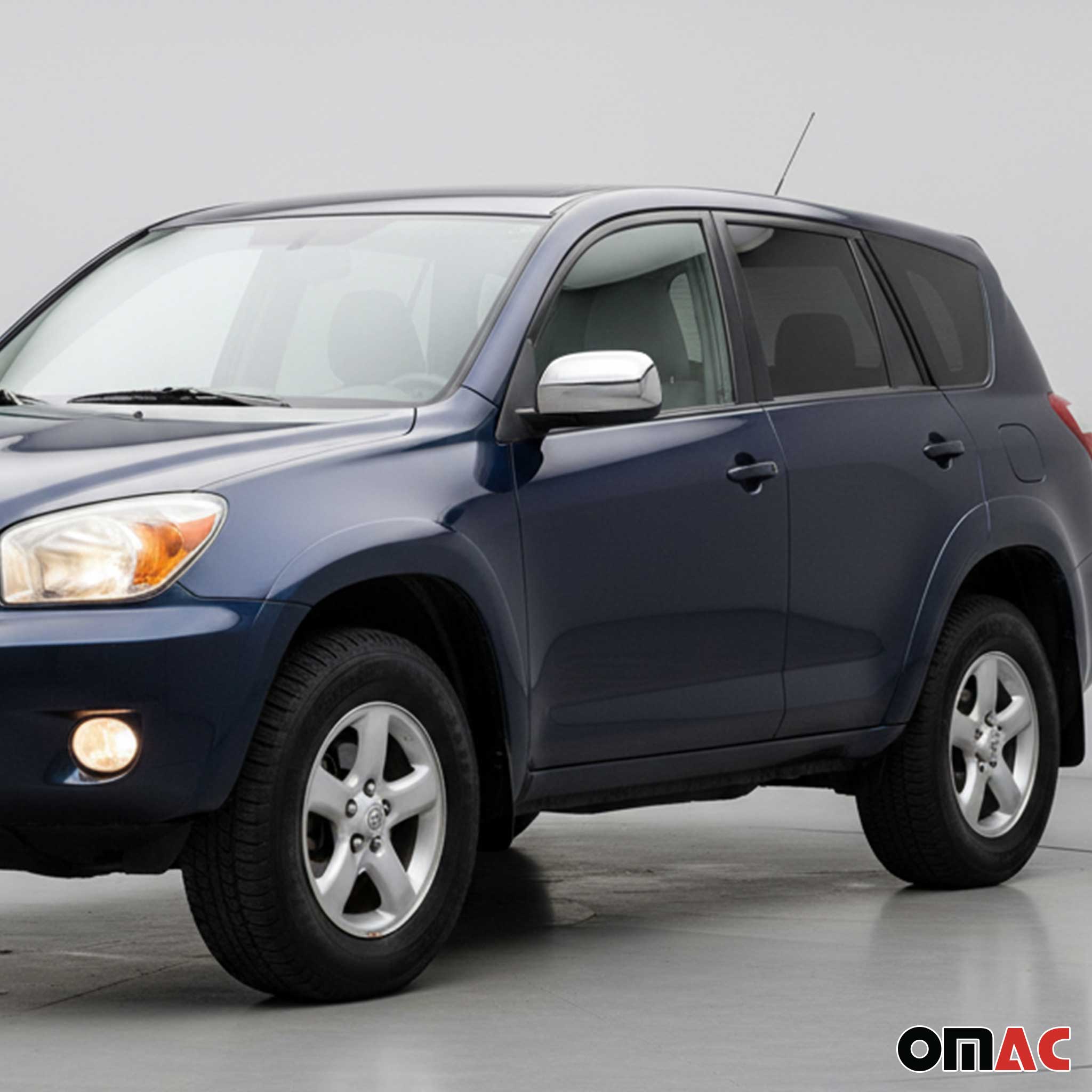 Coques de Rétroviseurs pour Toyota RAV4 2006-2013 en Acier Chromé Argent