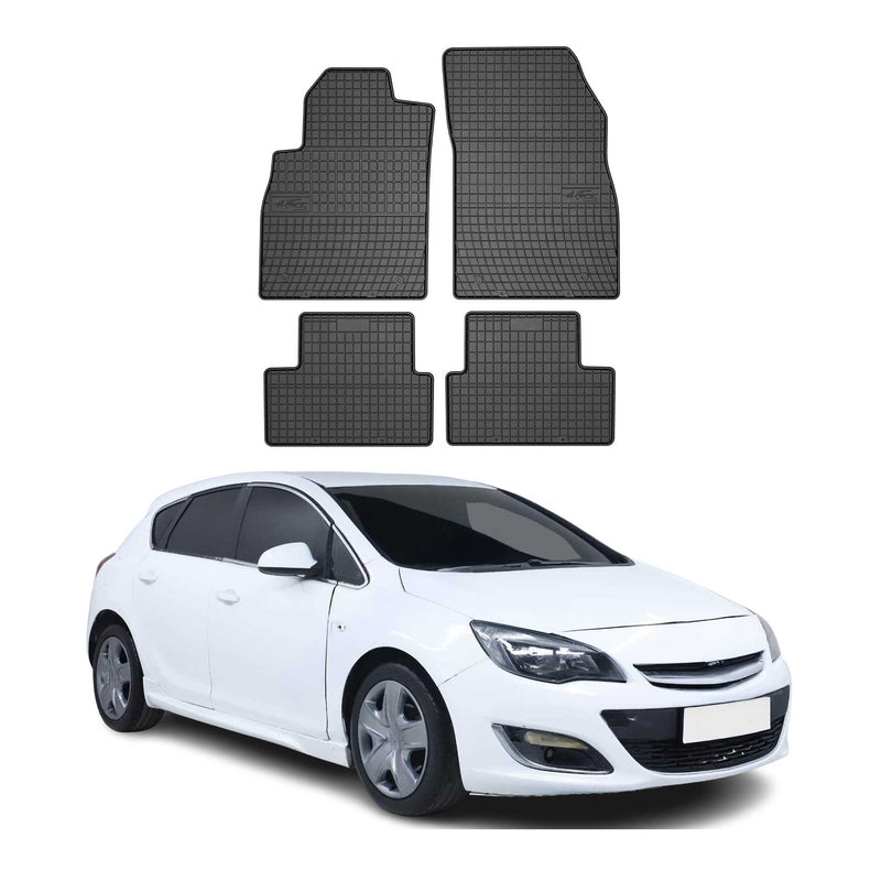 Tapis de Sol pour Opel Astra J 2009-2015 OMAC Noir Caoutchouc