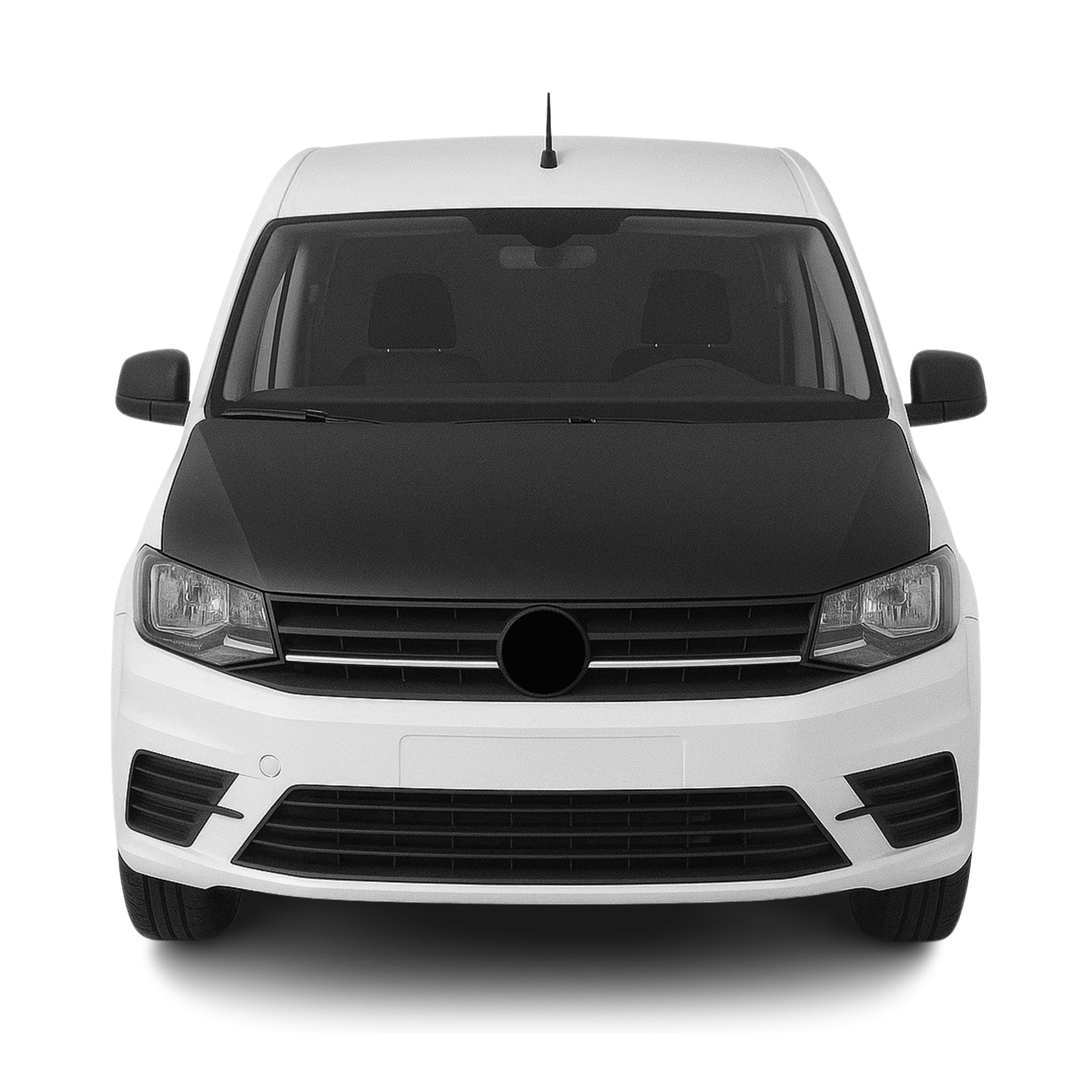 Protège Capot pour VW Caddy 2015-2020 Masque de voiture vinyle Noir complète