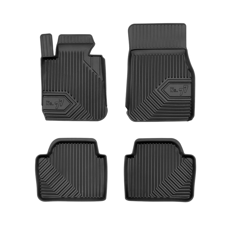 Tapis de sol No.77 pour BMW Série 3 F30 F31 2011-2018 sauf xDrive TPE Noir 4Pcs