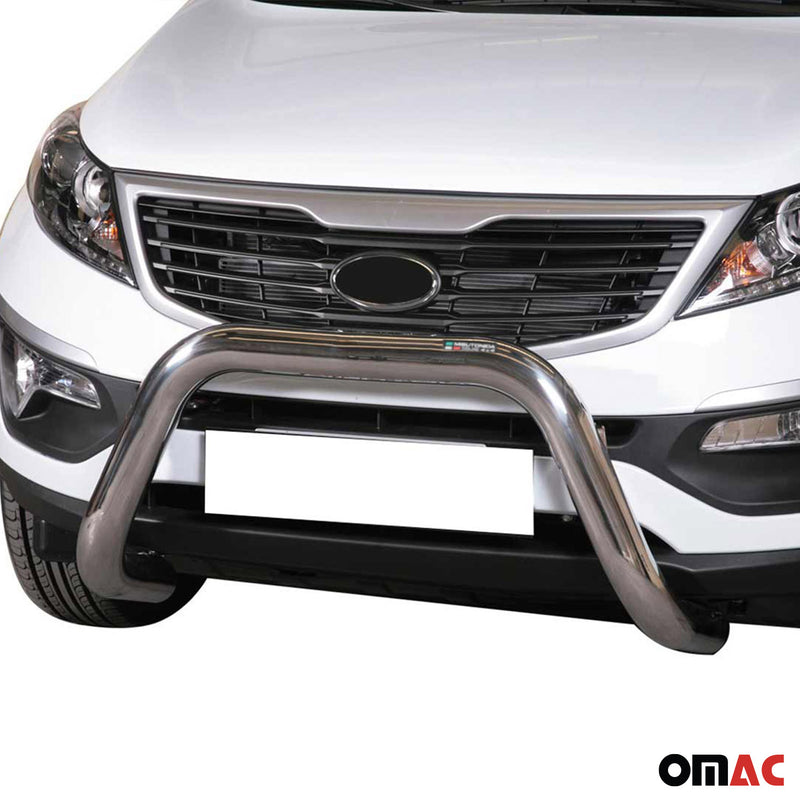 Pare-buffle Avant pour Kia Sportage 2010-2015 76 mm en Acier Gris