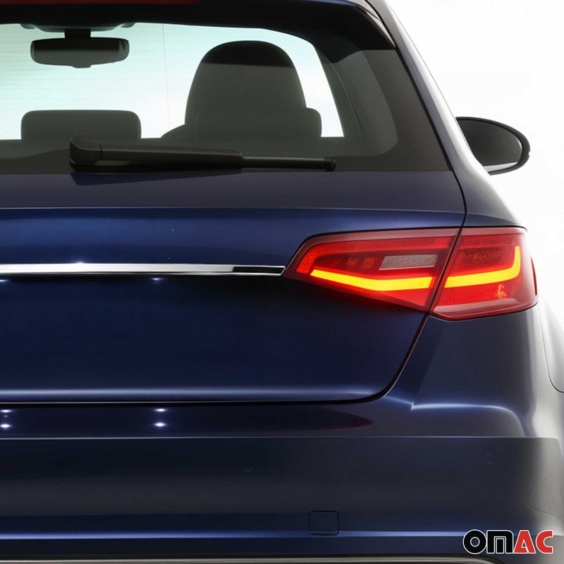 Garniture de hayon coffre pour Audi A3 8V Sportback 3-5 portes 12-20 acier inox