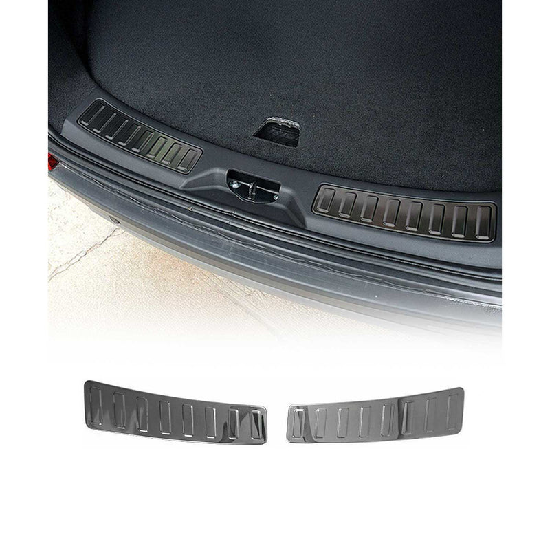 Protection Seuil De Pare-Chocs Arriére pour Land Rover Discovery Sport 2015-2022 Inox Foncé