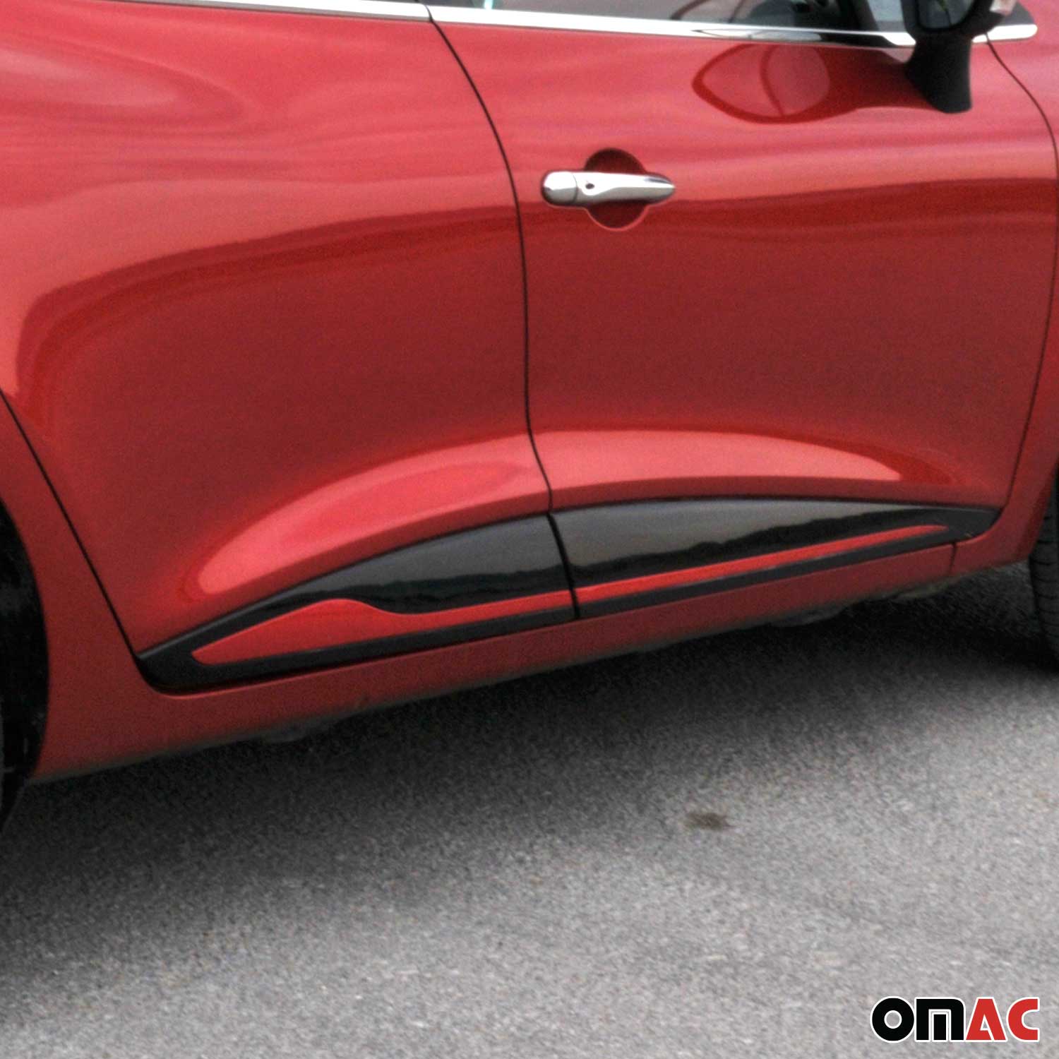 Garniture Baguette de porte latérale pour Renault Clio 2012-2019 en inox rogue