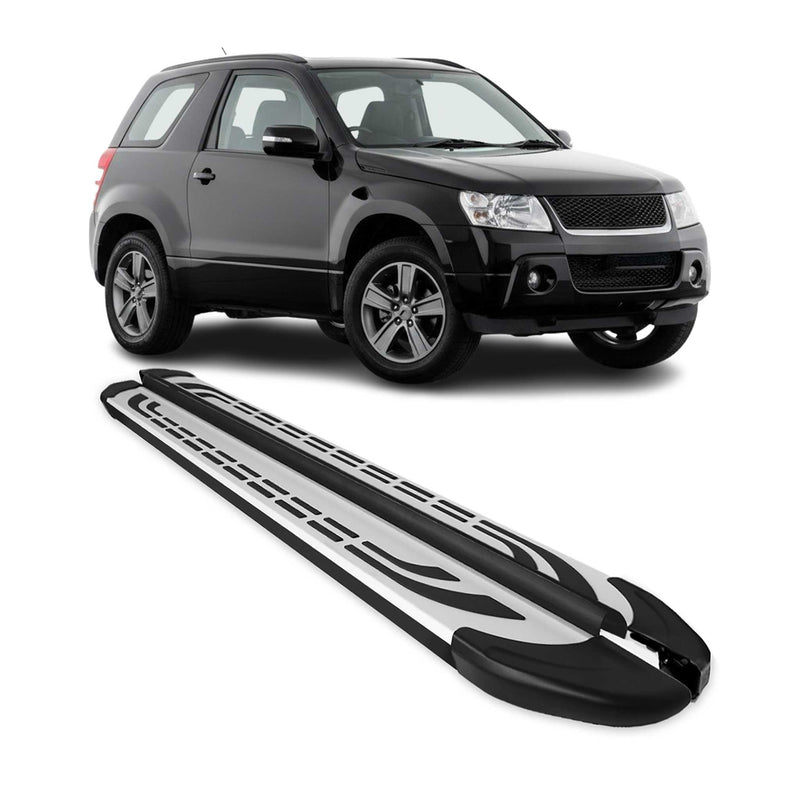 Marchepieds Latéraux pédale pour Dacia Bigster 2024-2025 Aluminium Noir Gris 2x