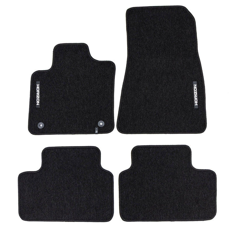 Tapis de Sol de Voiture pour Volvo XC40 Recharge 2020-2025 Velours Noir 4Pcs