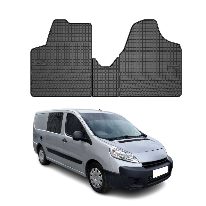 Tapis de Sol pour Peugeot Expert II 2006-2016 Convient à 1ème rangée Noir