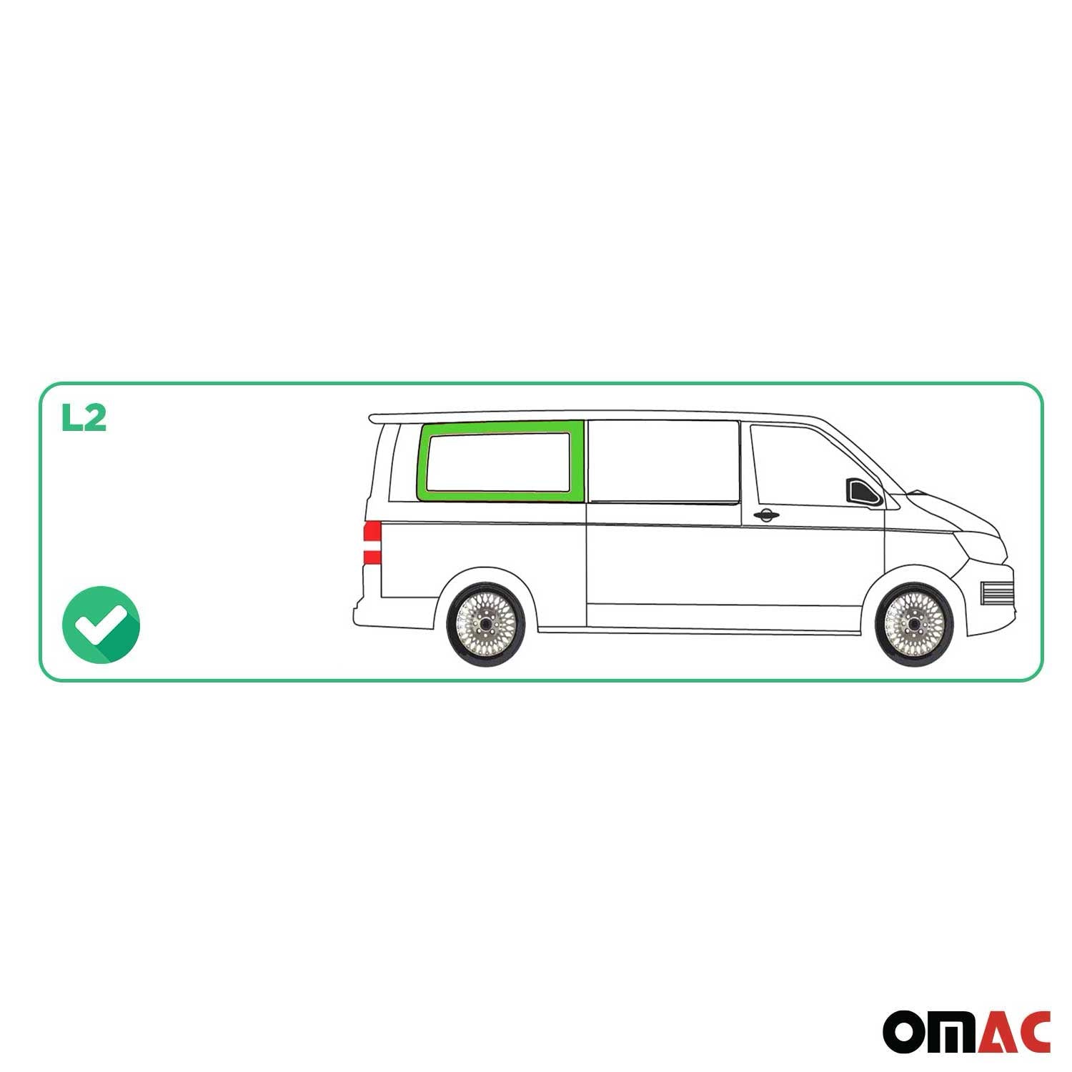Vitre de Porte pour VW T6 T6.1 Transporter 2015-2024 L2 Arrière Droit Verre fixe