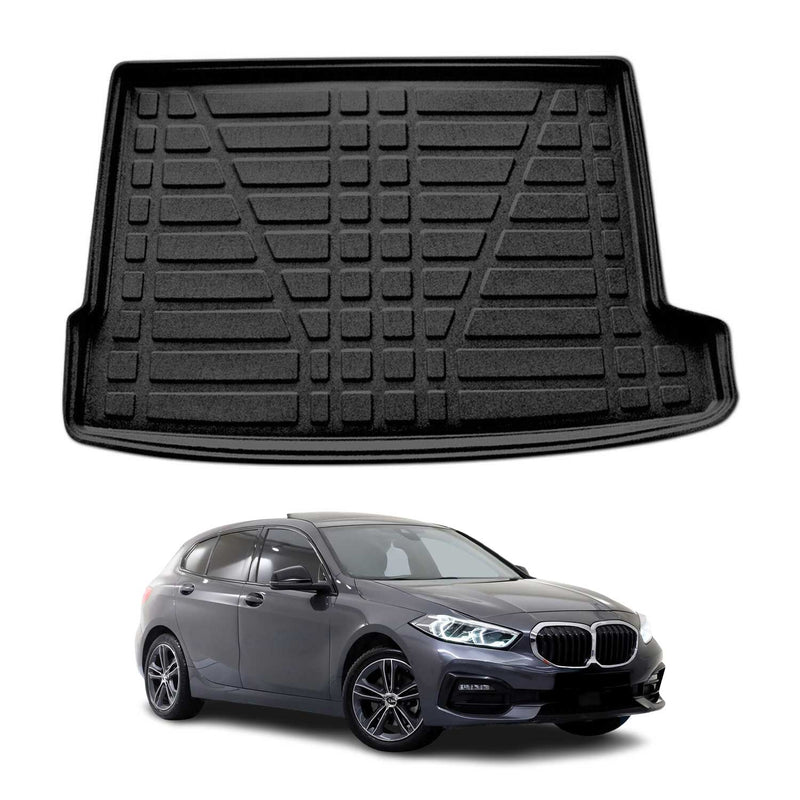 Tapis de coffre pour BMW Série 1 F40 2019-2024 caoutchouc TPE Noir