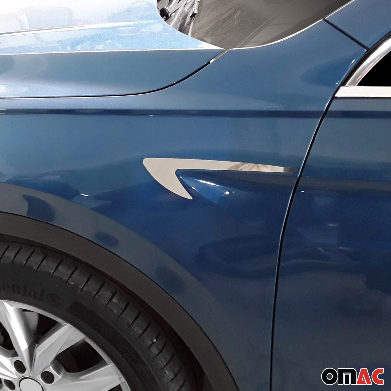 Bandes décoratives latérales chromées pour VW Passat B5 1996-2005 inox 2Pcs